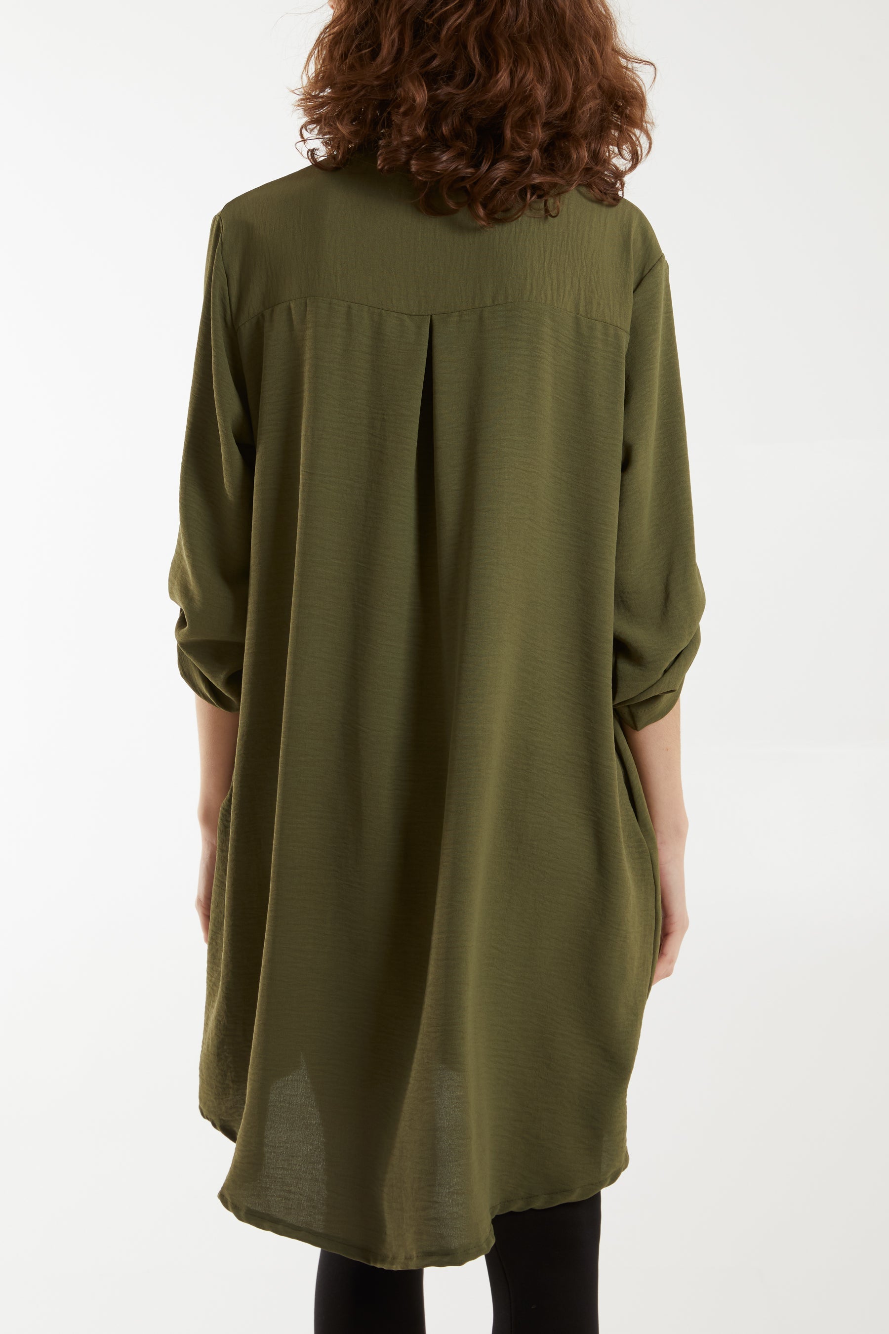 V-Neck Button Sleeve Long Top Tops WearAll