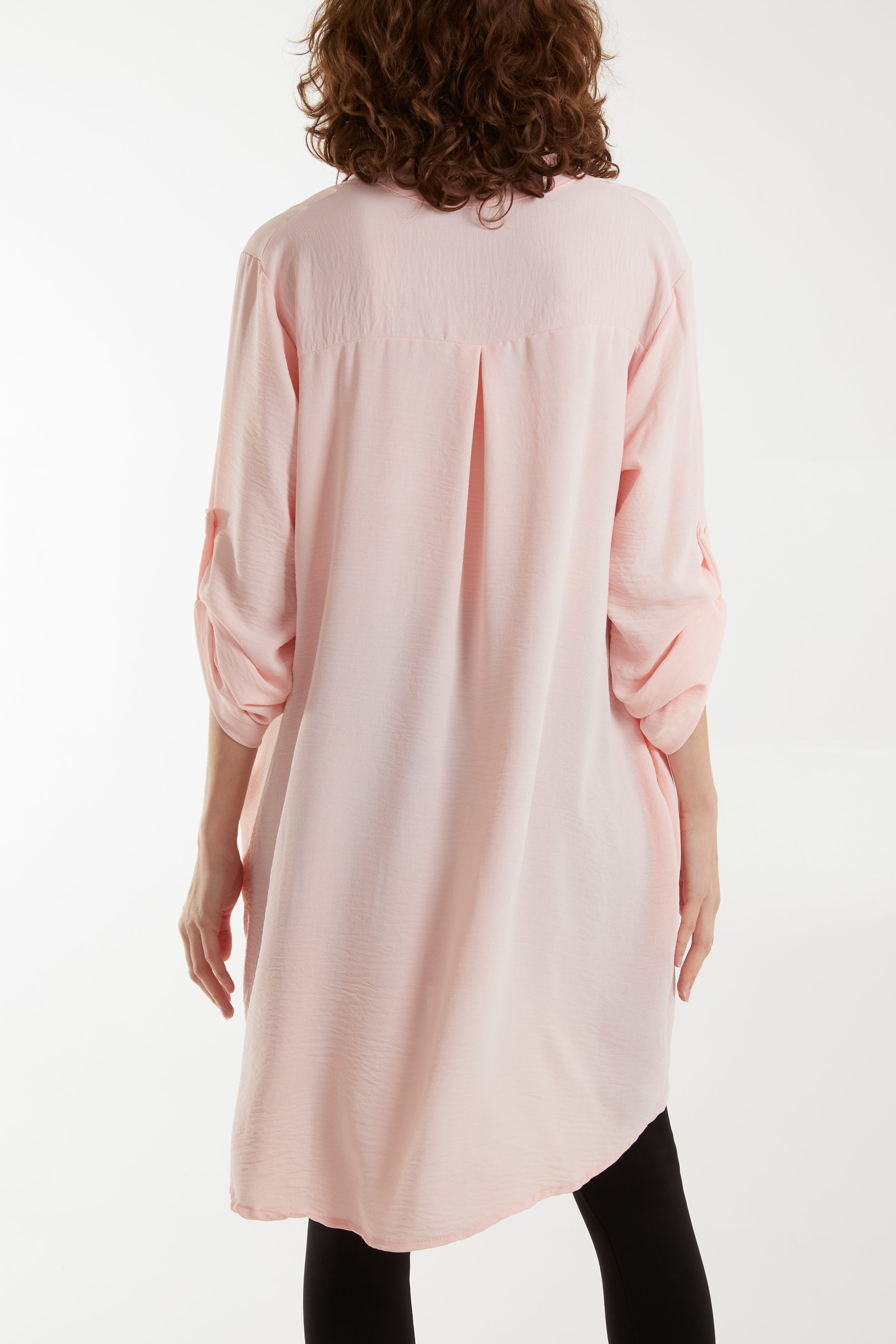 V-Neck Button Sleeve Long Top Tops WearAll