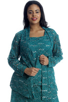 2 in 1 Sequin Floral Lace Cami & Cardigan cardigan WearAll