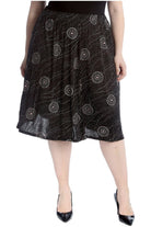 Plus Size Circle Print Midi Skirt Skirt WearAll