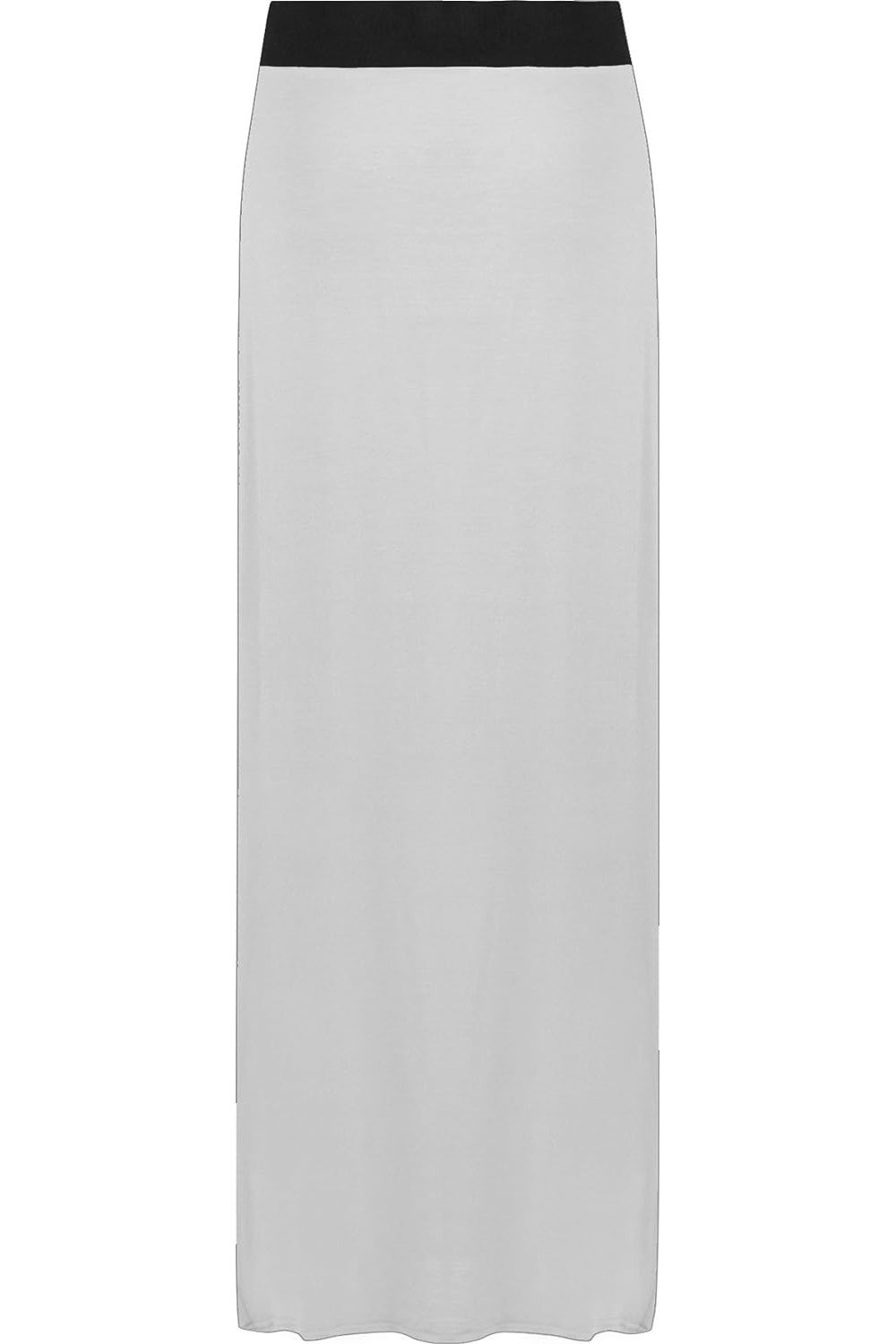 Plus Size Pencil Long Maxi Skirt Elasticated Waist