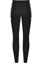 Zebra Print Side Stripe High Waist Leggings Leggings WearAll