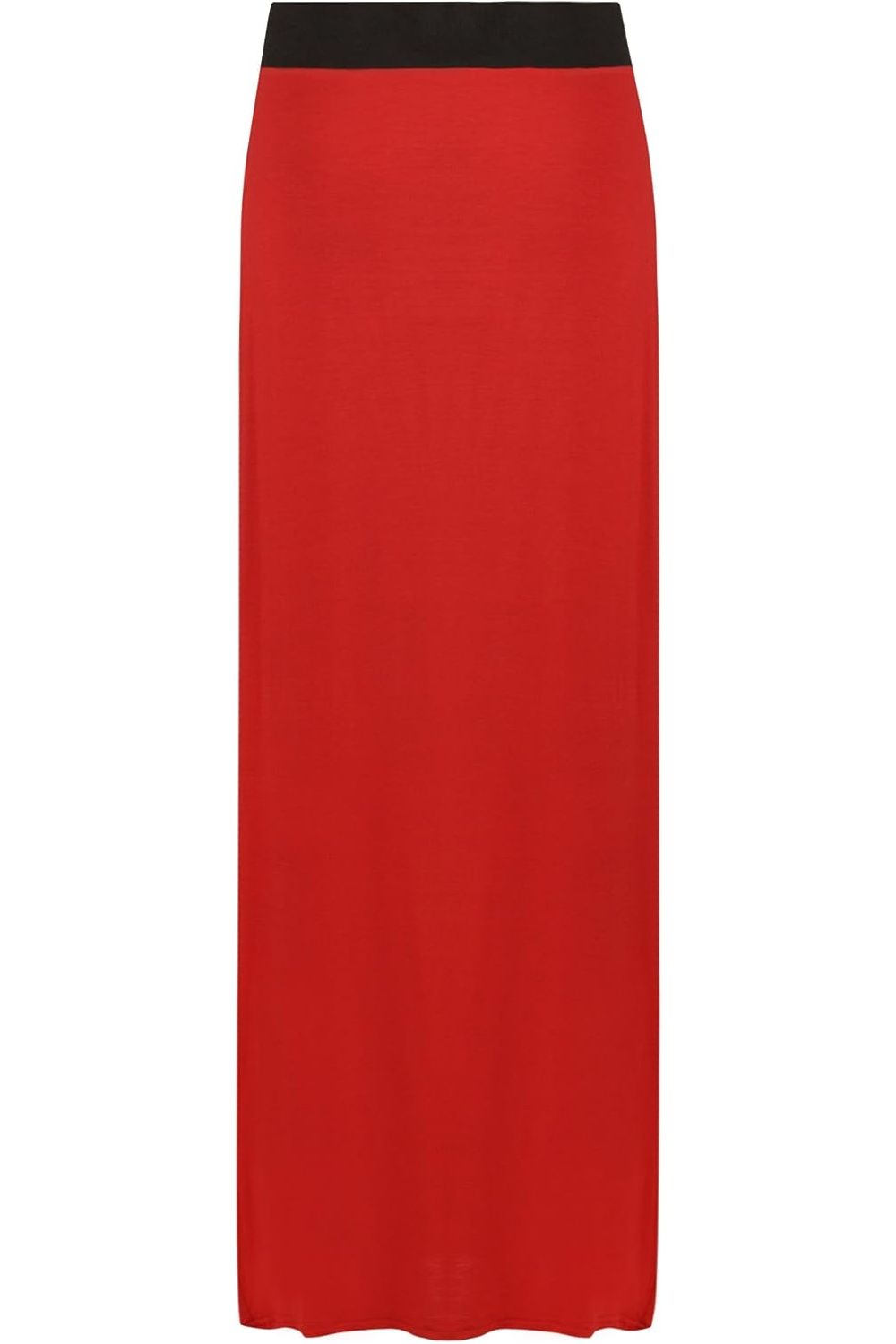 Plus Size Pencil Long Maxi Skirt Elasticated Waist