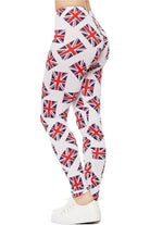 Full Length UK Flag Print Leggings Leggings WearAll