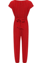 Plus Size Sleeveless Lurex Stripe Jumpsuit Jumpsuit WearAll