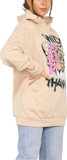 Wild Thang Tiger Print Hooded Sweatshirt Jumper Hoodies & Pullover WearAll