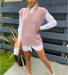 Cable Knit Tank Top Jumper WearAll