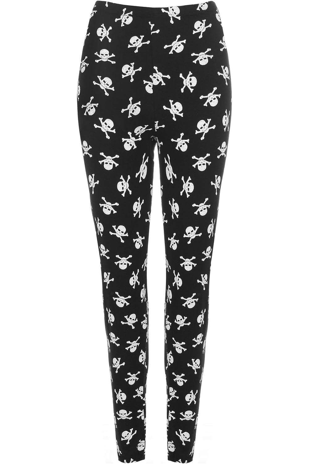 Plus Size Skull Bones Pirate Print Leggings Leggings WearAll