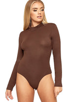 Plus Size Long Sleeve Turtleneck Bodysuit Bodysuit WearAll