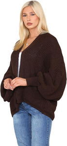 Short Balloon Sleeve Cardigan One Size (10-18) Apparel & Accessories WearAll