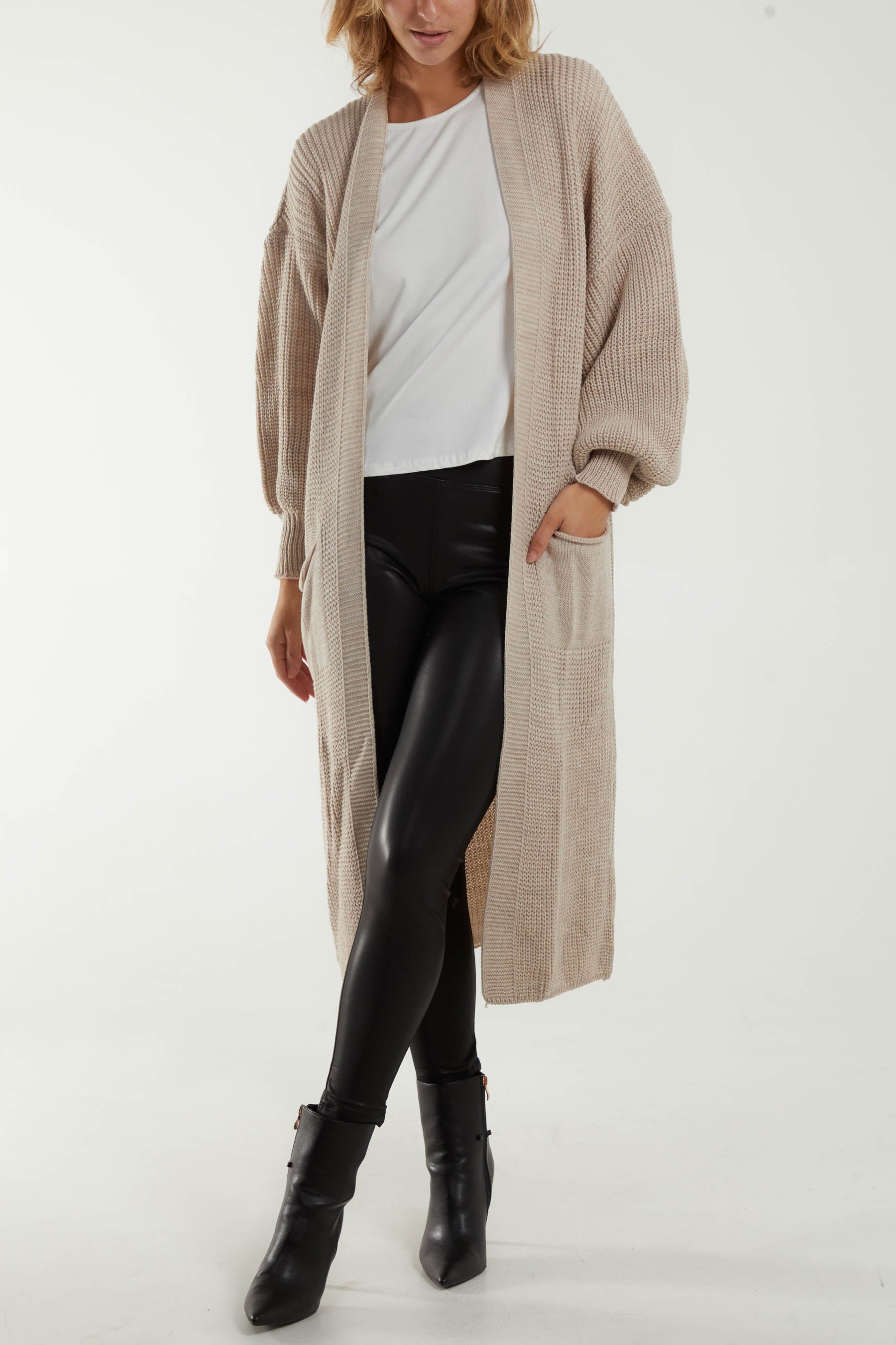 Chunky Knit Longline Cardigan Cardigans WearAll