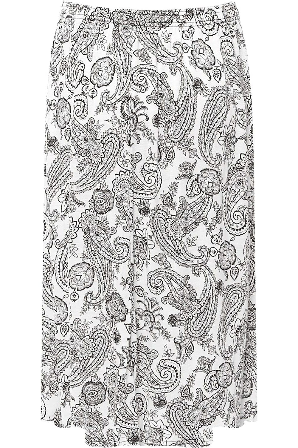 Paisley Print Midi Skirt Skirt WearAll