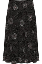 Plus Size Circle Print Midi Skirt Skirt WearAll