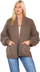 Short Balloon Sleeve Cardigan One Size (10-18) Apparel & Accessories WearAll