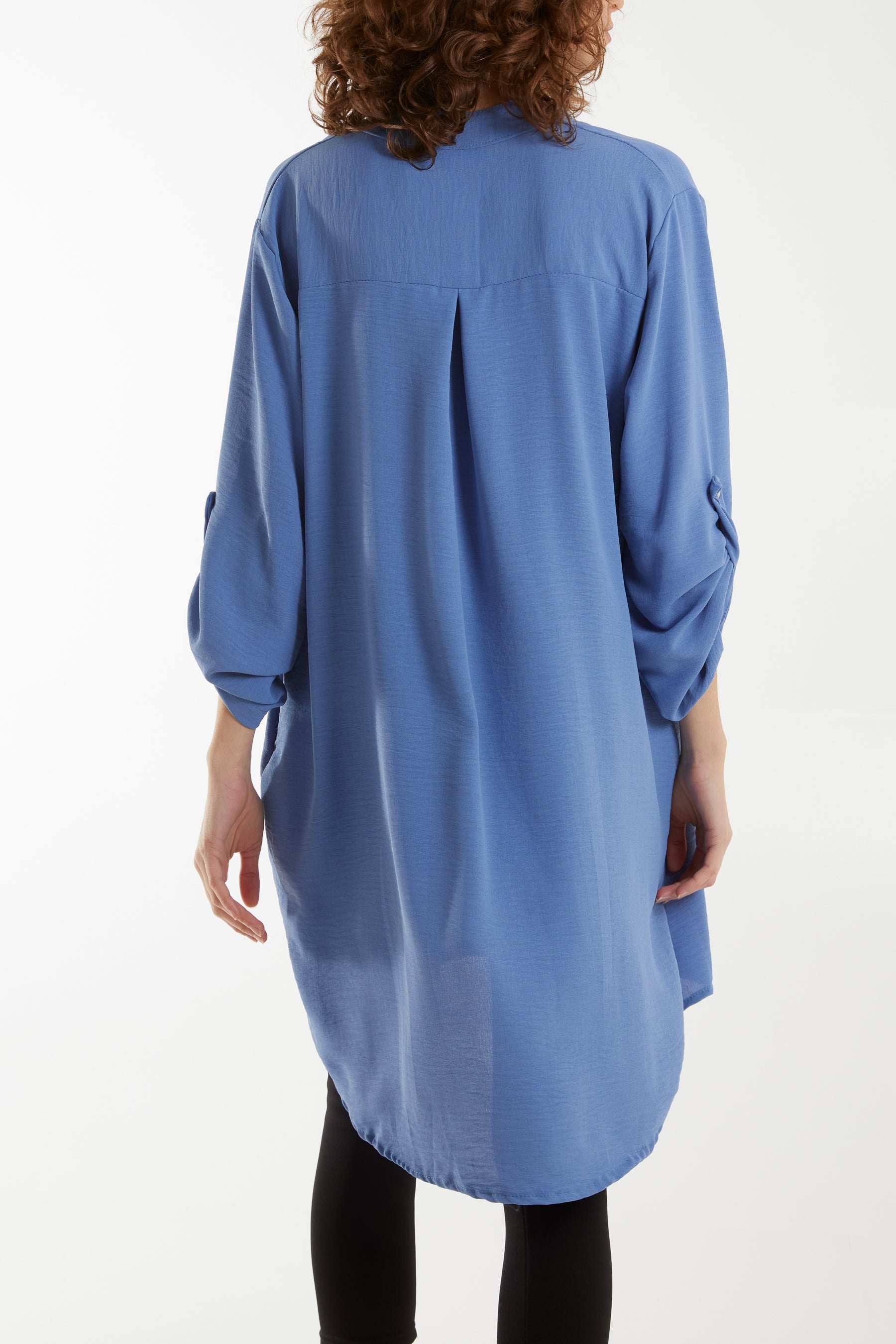 V-Neck Button Sleeve Long Top Tops WearAll