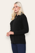 Zip Up Long Sleeve Cardigan Knitted Cardigan WearAll