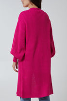 Open Front Balloon Sleeve Long Cardigan cardigan WearAll