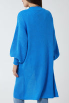 Open Front Balloon Sleeve Long Cardigan cardigan WearAll