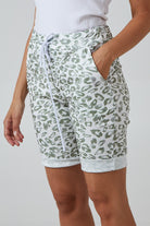 Leopard Print Super Stretch Shorts Shorts WearAll