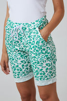 Leopard Print Super Stretch Shorts Shorts WearAll