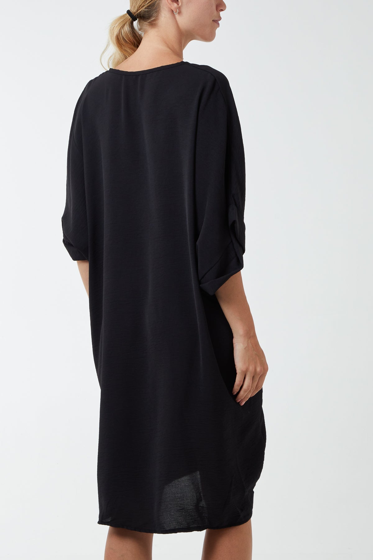 Twist Front Oversized Cocoon Dress DMF2 WearAll