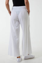 Linen Shirred Wide Leg Culottes Culottes WearAll