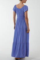 Gypsy Scoop Neck Button Maxi Dress Dresses WearAll