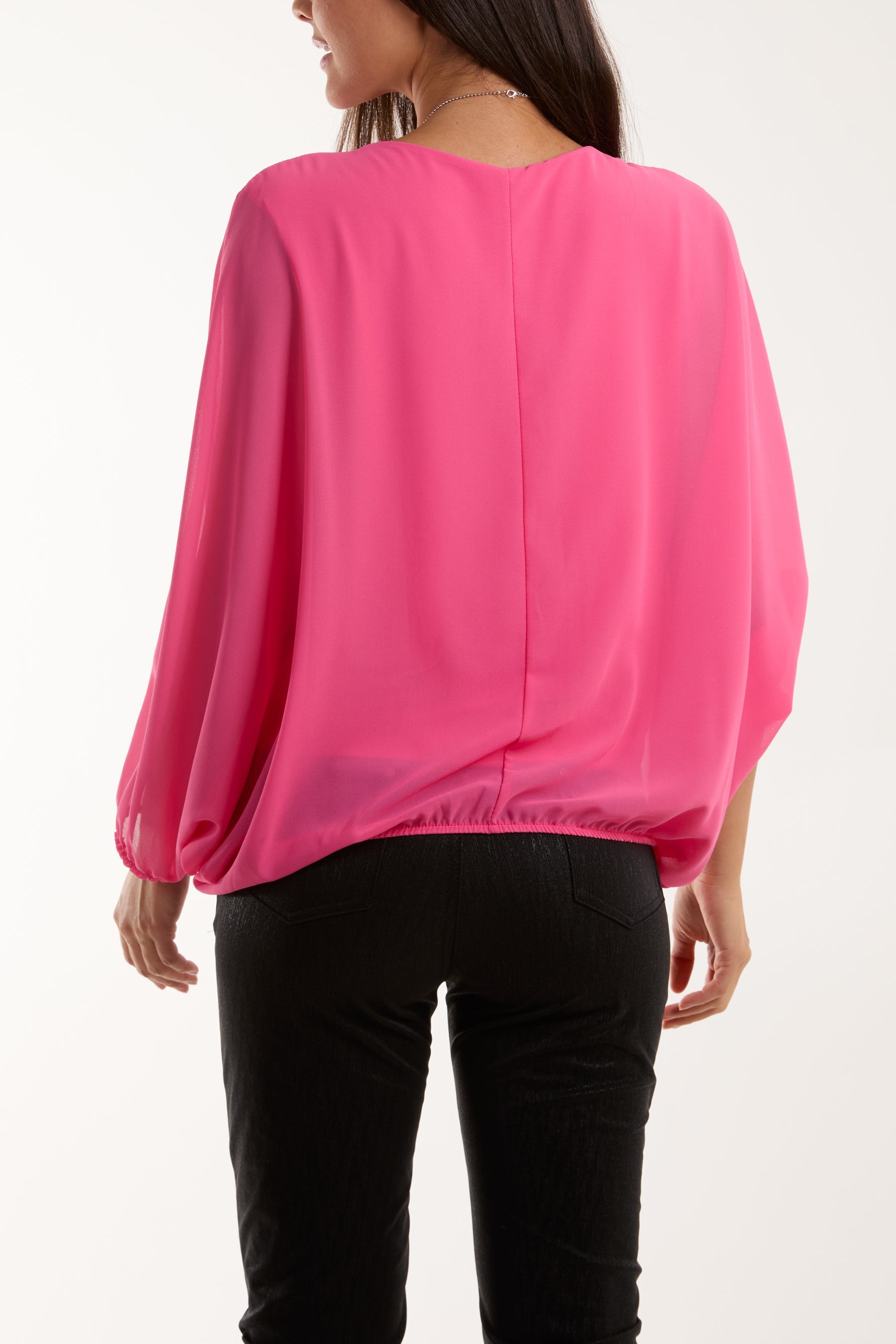 Necklace Batwing Bubble Hem Top Tops WearAll