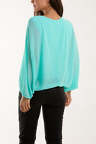 Necklace Batwing Bubble Hem Top Tops WearAll