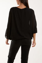 Necklace Batwing Bubble Hem Top Tops WearAll