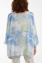 Feather Shell Print Tunic Top Tops WearAll