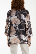 Feather Shell Print Tunic Top Tops WearAll