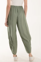 Linen Blend Two Pocket Harem Trousers Trousers WearAll