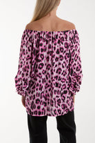 Bardot Leopard Print Blouse Blouses WearAll