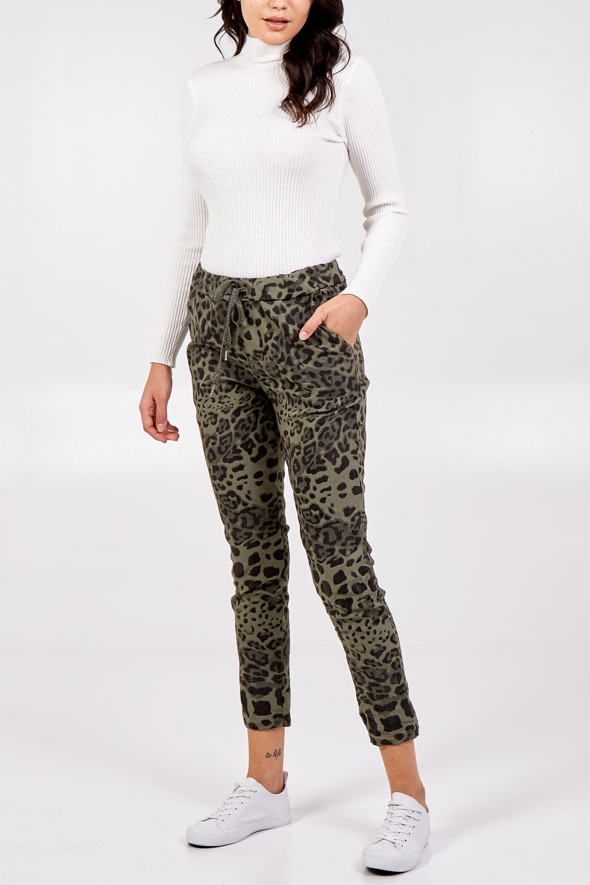 Magic Super Stretch Leopard Print Trousers LEG2 WearAll