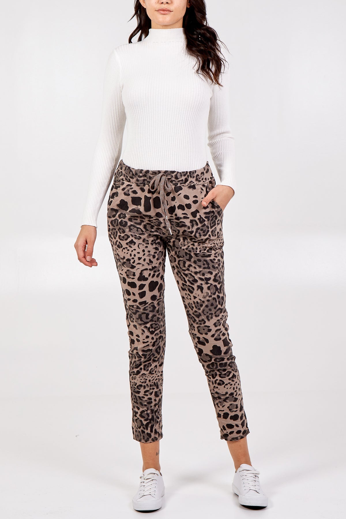 Magic Super Stretch Leopard Print Trousers LEG2 WearAll