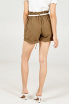 Turnback Rope Detail Shorts Shorts WearAll