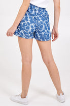 High Waisted Abstract Print Shorts Shorts WearAll