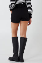 Paperbag Tied Waist Shorts Shorts WearAll