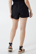 Paper Bag Waist Belted Shorts Shorts WearAll