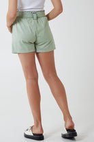 Paper Bag Waist Belted Shorts Shorts WearAll