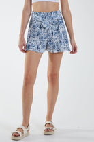 Paisley Pleated Tie Shorts Shorts WearAll