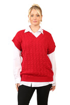 Cable Knit Tank Top Jumper WearAll