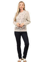 Knitted Floral Jumper Jacquard knit Sweater Jumper WearAll