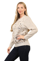 Knitted Floral Jumper Jacquard knit Sweater Jumper WearAll