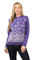 Knitted Floral Jumper Jacquard knit Sweater Jumper WearAll