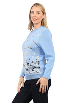 Knitted Floral Jumper Jacquard knit Sweater Jumper WearAll