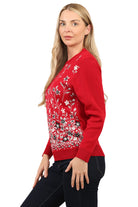 Knitted Floral Jumper Jacquard knit Sweater Jumper WearAll