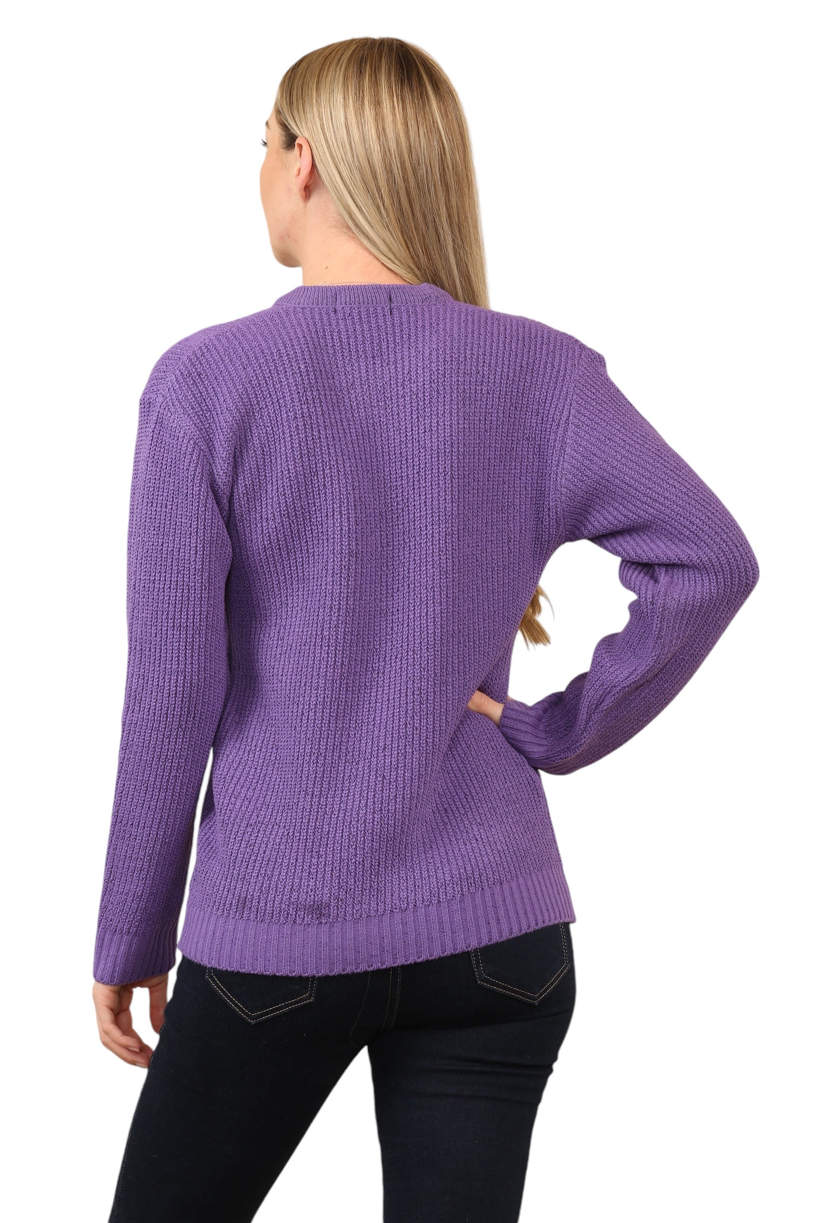 Cable Knitted Jumper Jumpers WearAll