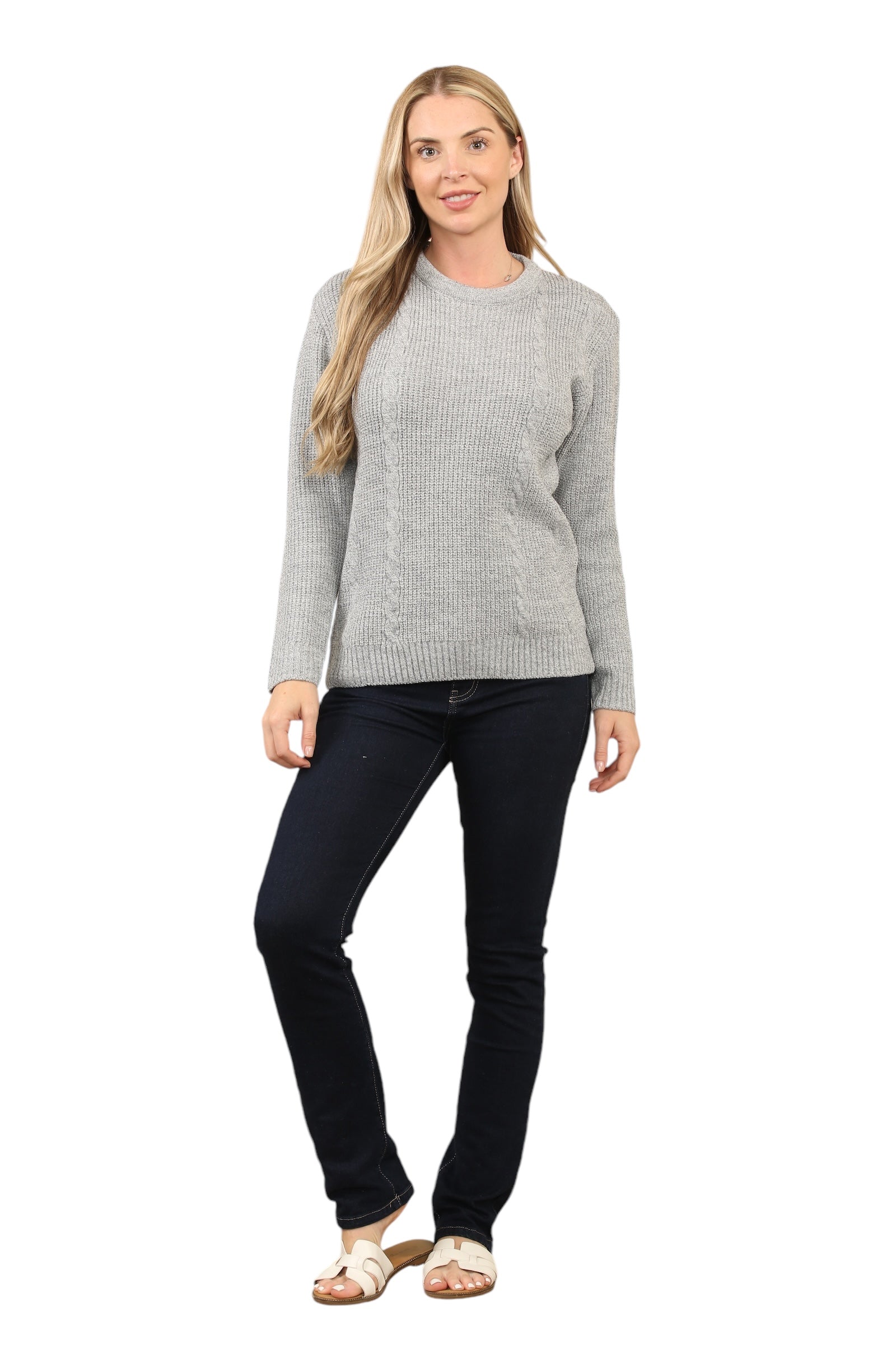 Cable Knitted Jumper Jumpers WearAll